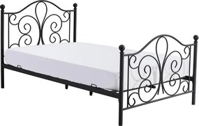 Jednolôžková posteľ 120 cm Patience Black (bez matraca) (čierna). Vlastná spoľahlivá doprava až k Vám domov. 1039447