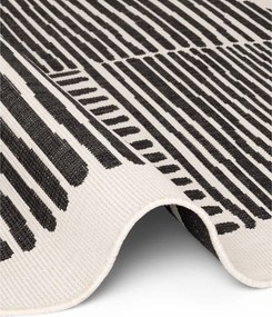 Čierny/krémovobiely okrúhly vnútorný a vonkajší koberec ø 160 cm Haringey Bounds – Ted Baker