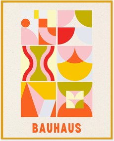 Nástenná dekorácia v ráme Bauhaus in Orange