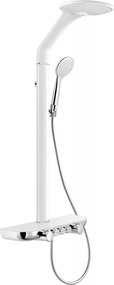 Mexen Bolt, sprchová sada s ručnou a dažďovou hlavicou, biela-chrómová, 78108-20