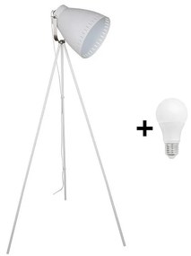 Solight Solight WA001-W - LED Stojacia lampa MILANO 1xE27/10W/230V biela 145cm SL0104