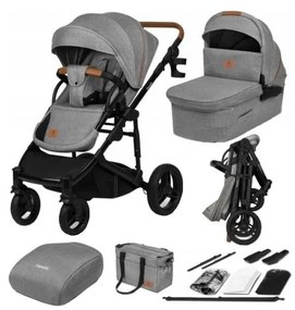 Lionelo - Kombinovaný kočík 2v1 MARI TOUR Šedý kameň