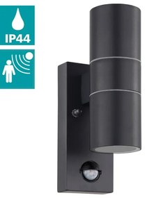 Eglo 32899-LED Vonkajšie nástenné svietidlo so senzorom RIGA 5 2xGU10/3W/230V IP44