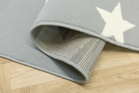 Koberec LUNA 533744/89944 hviezdy, sivý / krémový