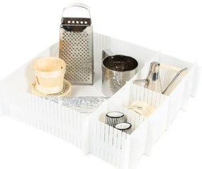 Súprava 6 bielych oddeľovačov do zásuvky Compactor Drawer Dividers
