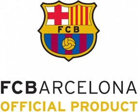 Velúrový vankúš FC Barcelona – motív Letters | 40 x 40 cm