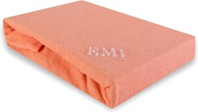 Plachta posteľná marhuľová froté EMI, Plachta 90 (100)x200