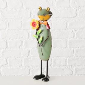 Záhradná kovová figúrka Fredolin, 40x18 cm, viacfarebná