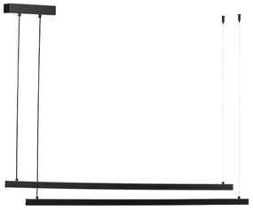 Argon 8838 - LED Luster na lanku MIAMI LED/74W/230V 3000K čierna
