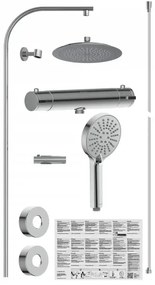 Schütte 60046 - Sprchový set s termostatickou batériou MADURA FRESH, lesklý chróm