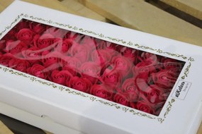 Cyklaménové mydlové ruže 50ks 6cm
