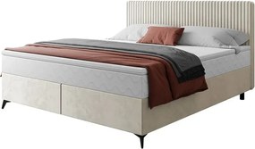 Dizajnová čalúnená posteľ NOEMI, krémová (tilia3/manila1)