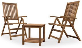 Noela Balkónový set Lotto + 2x drevená polohovacia stolička Viet