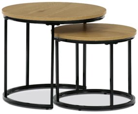 Odkladací stolík Autronic 53x46 cm prírodná MDF CT-G1145 OAK