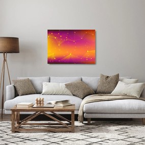 Farebný abstraktný sklenený obraz (70x50 cm)