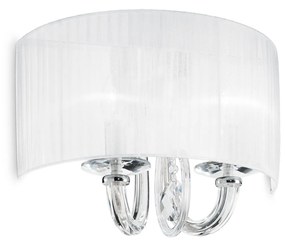 Nástenné svietidlo Ideal lux 035864 SWAN AP2 BIANCO 2xE14 40W