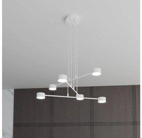 EMIBIG Luster na lanku MODUS 6xGX53/10W/230V biela EB0166
