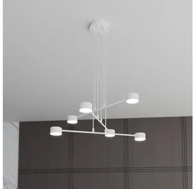 EMIBIG Luster na lanku MODUS 6xGX53/10W/230V biela EB0166