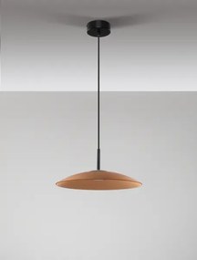 LED čierno-moca hnedé moderné svietidlo Polifemo 40