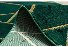 Behúň EMERALD exkluzívny 1012 glamour, marmur, geometrický zelený / zlatý - Výpredaj