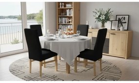 Jedálenská stolička ALISON čierna/dub