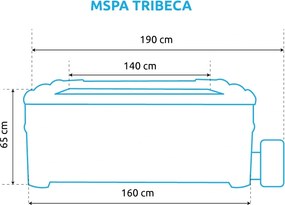 Mspa | Bazén vírivý MSPA Tribeca | 11400310