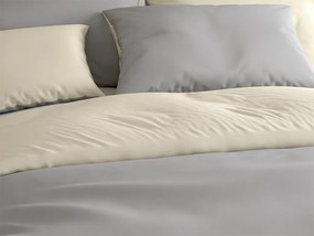 Bavlnené obliečky MONOCHROMATIC krémovo-sivé Rozmer obliečky: 70 x 90 cm | 140 x 200 cm