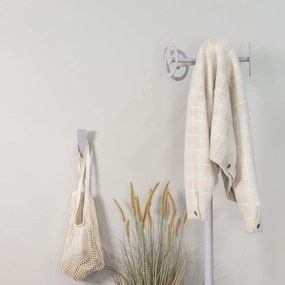 Svetlosivý nástenný oceľový háčik Angle – Spinder Design