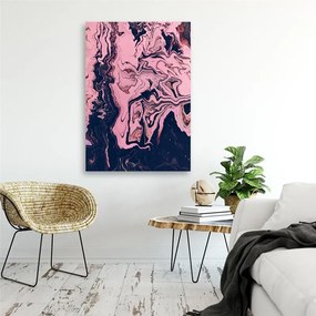 Gario Obraz na plátne Abstraktné maľované v ružovej farbe Rozmery: 40 x 60 cm