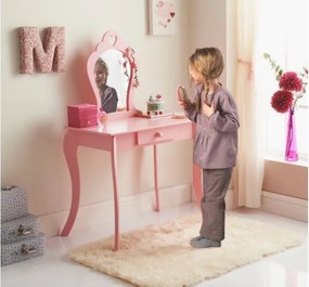 Detský toaletný stolík Lilly ružový