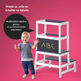 InternetovaZahrada Detská učiaca veža Barn 93x51x50 cm - antracit