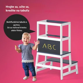 InternetovaZahrada Detská učiaca veža Barn 93x51x50 cm - antracit