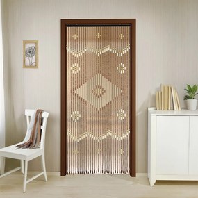 Bambusový záves do dverí v prírodnej farbe 90x200 cm Rhombus – Maximex