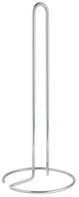 Oceľový stojan na papierové utierky v lesklo striebornej farbe ø 14 cm Luxy – Metaltex