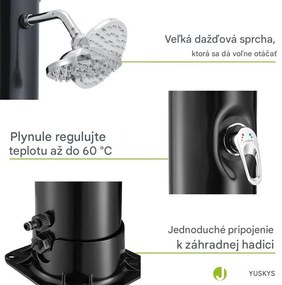 InternetovaZahrada Záhradná solárna sprcha Victoria 35 L