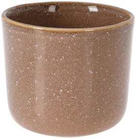Hnedý porcelánový kvetináč