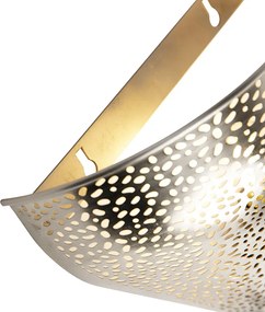 Orientálna nástenná lampa oceľ - Sinbad