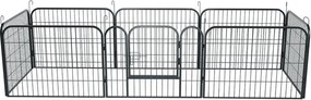 Kovová klietka pre šteniatka a malé zvieratá 80x60 cm,Ø210cm
