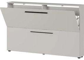 Sivobéžová závesná výklopná skrinka na topánky Utah - Germania