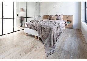 Svetlohnedá bavlnená prikrývka na dvojlôžko 250x260 cm Sahara - Tiseco Home Studio