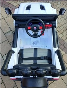 LEAN CARS Elektrické autíčko Jeep S2388 biele 4x45W