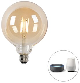 Sada 5 ks Smart E27 stmievateľná v Kelvinovej LED lampe G125 goldline 4,9W 470 lm 1800-4000K