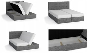 Moderná posteľ s úložným priestorom 180x200 STIG II - antracit