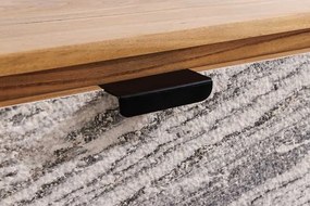 Dizajnový závesný TV stolík Callison 160 cm akácia / vzor kameň