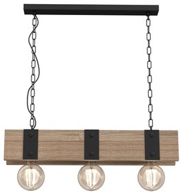 Luster na reťazi SODER 3xE27/60W/230V