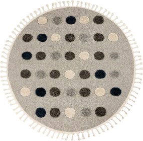 Obsession, Detský kusový koberec My Fano 394 Dots kruh, 133x133 (priemer) kruh, viacfarebná, detská izba