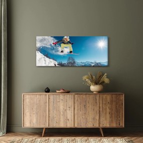 Obraz - Snowboardista (120x50 cm)