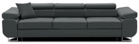 Trojmiestna rozkladacia sedačka RIGATTO tmavosivá