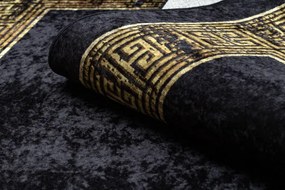 Koberec MIRO 51223.806 rám / grécky, čierny / zlatý