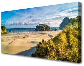 Obraz Canvas Pláž kamene krajina 120x60 cm